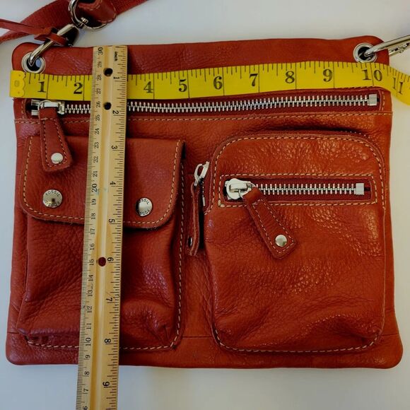 Fossil Leather Burnt Red Crossbody/Shoulder Women Bag - Picture 5 of 11
